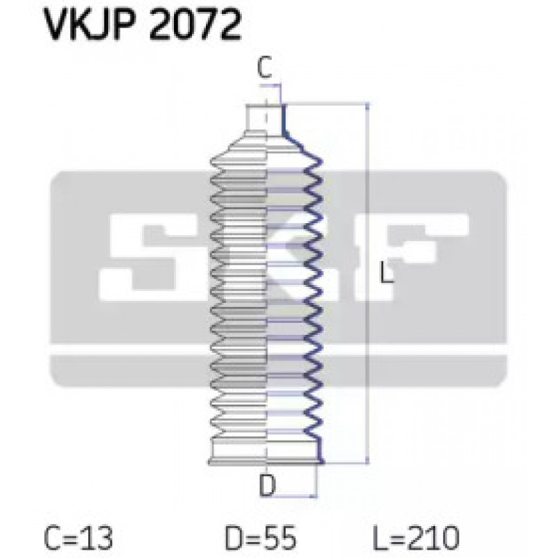 VKJP 2072 SKF - Пильовик привідного валу